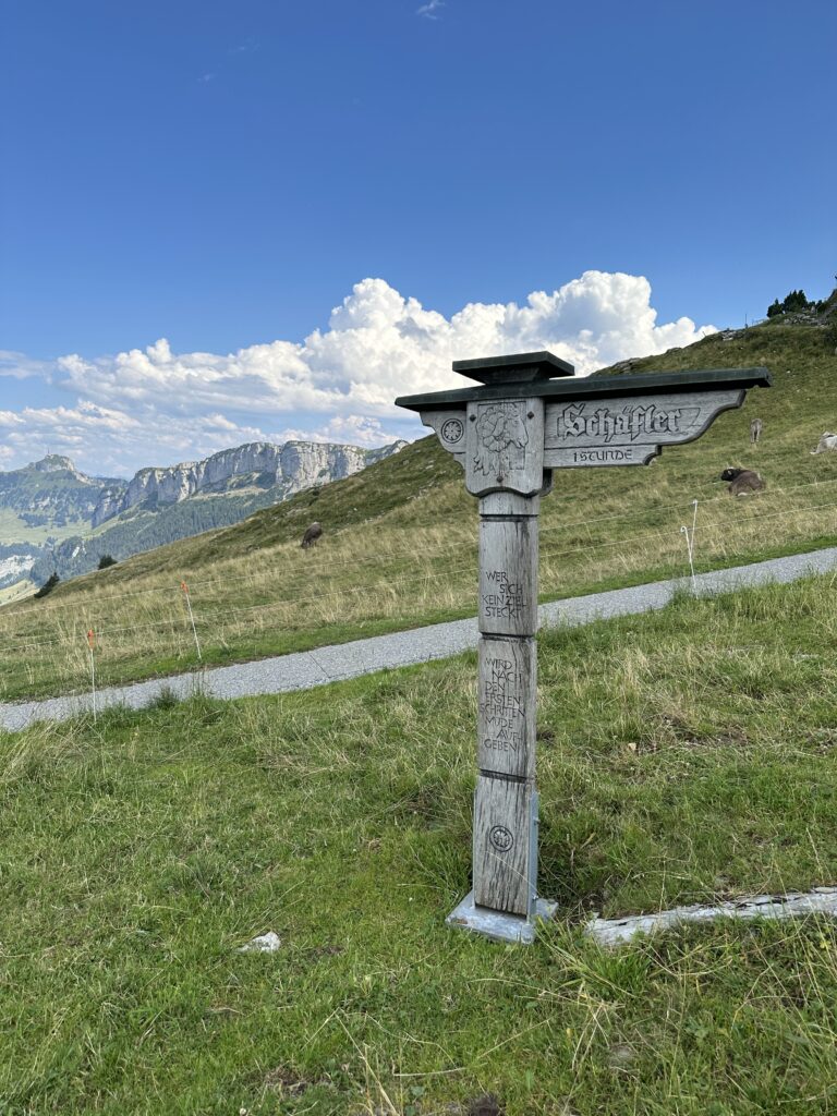 Schafler Ridge trail sign