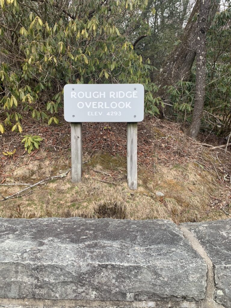 Picture of the Rough Ridge Trailhead sign